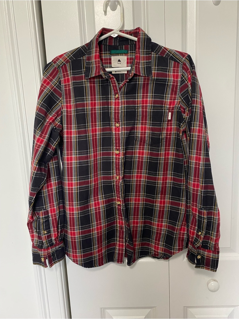 Burton Red and Black Plaid Button-Down Shirt